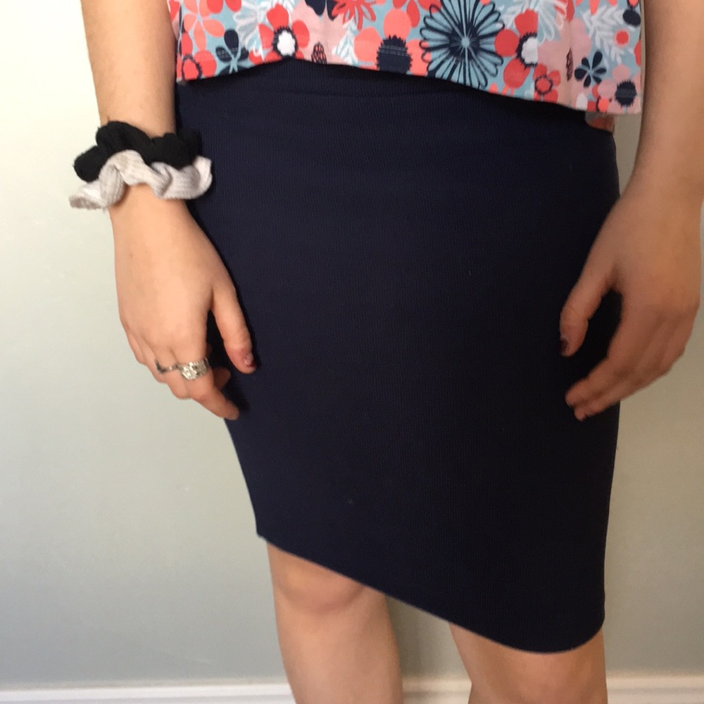 Navy blue skirt